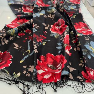 İPEKEVİ DESENLİ İPEK ŞAL