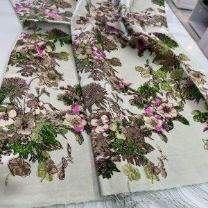 İPEKEVİ DESENLİ İPEK ŞAL