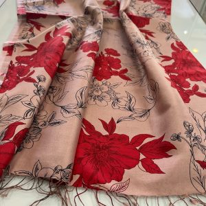 İPEKEVİ DESENLİ İPEK ŞAL