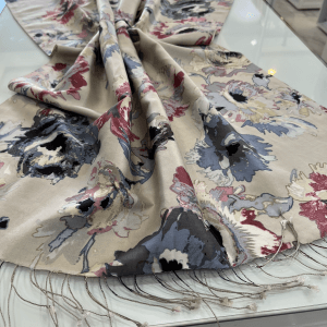 İPEKEVİ DESENLİ İPEK ŞAL